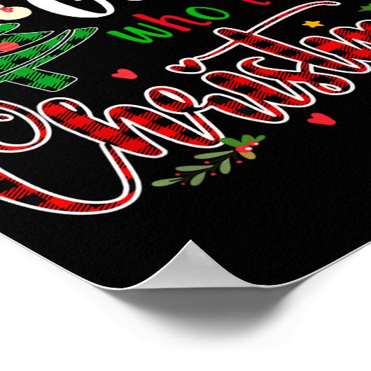 Poster Just A Girl Who Loves Christmas Funny Xmas Pajama (Coin)