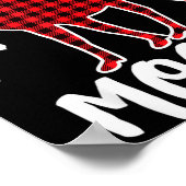 Poster Just A Girl Who Loves Moose Buffalo Plaid Christma (Coin)