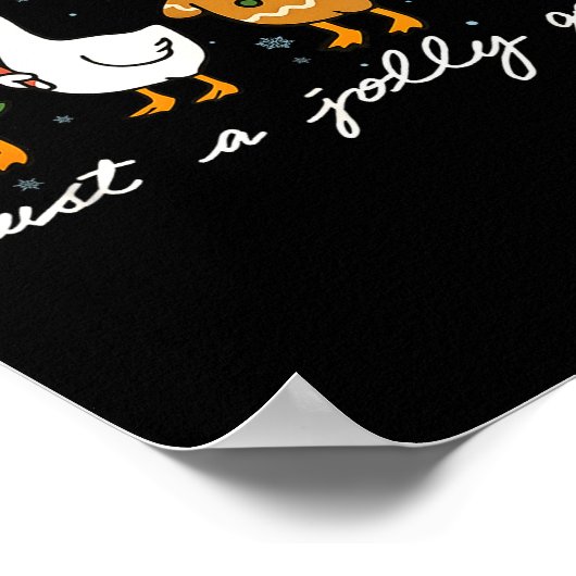 Poster Just A Jolly Cute Goose Funny Merry Goosemas Chris (Coin)