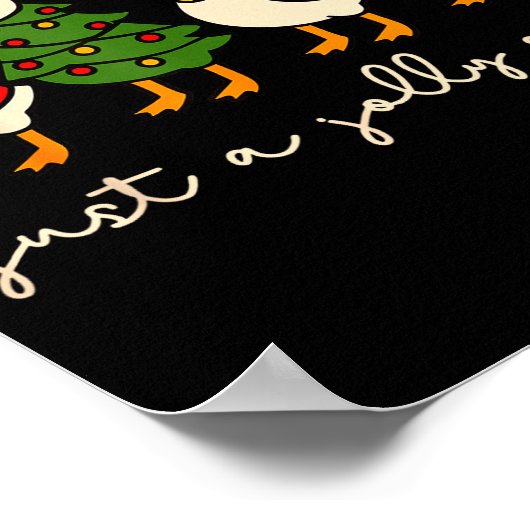Poster Just A Jolly Goose Christmas Silly Goose Funny Xma (Coin)