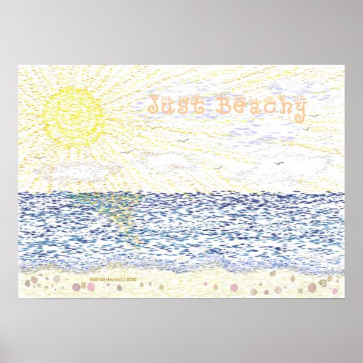 Poster Just Beach - Imprimer (Devant)