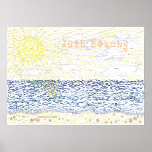 Poster Just Beachy - Print