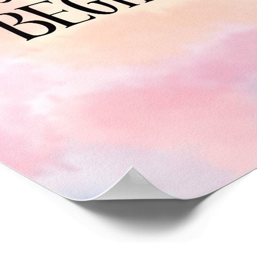 Poster Just Begin (Coin)