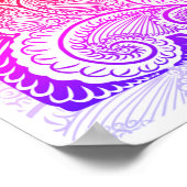 Poster Just Breathe - Calmer Mandala Inspiré (Coin)