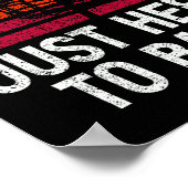 Poster Just Here To Bang Disc Golf Player  (Coin)