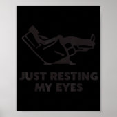 Poster Just Resting My Eyes, Funny Recliner, Funny Dad Fa (Devant)