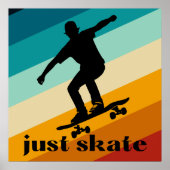 Poster Just Skate Skateboard (Devant)