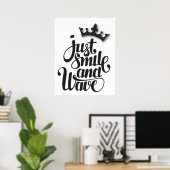 Poster Just Smile and Wave (Bureau à domicile)