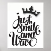 Poster Just Smile and Wave (Devant)