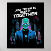 Poster Just Trying To Keep It Together Shirt Halloween Fr (Devant)