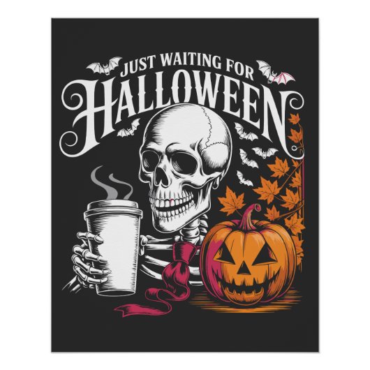 Poster Just Waiting For Halloween (Devant)