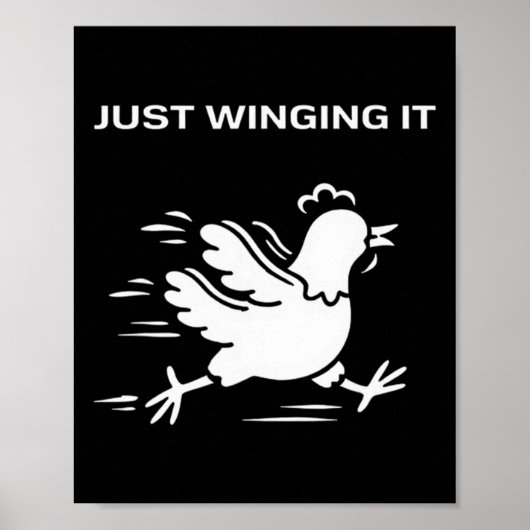 Poster Just Winging It Poulet drôle (Devant)