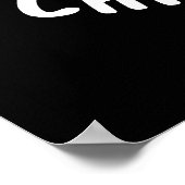 Poster Juste Chin-Chillin Funny Chinchilla Pun Dark BG (Coin)