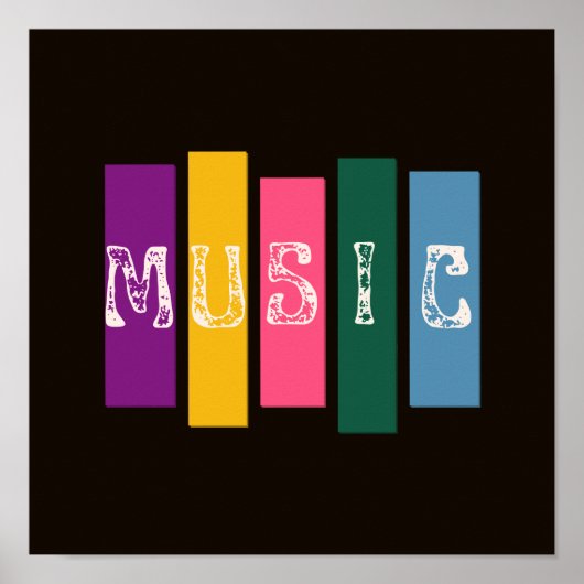 POSTER JUSTE DE LA MUSIQUE (Devant)