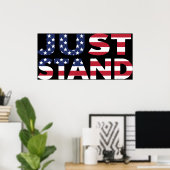 Poster Juste debout pour le drapeau américain (Bureau à domicile)