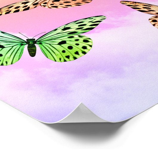 Poster Juste des papillons (Coin)