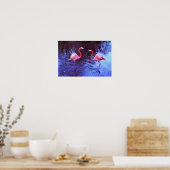 Poster Juste deux flamants (Cuisine)