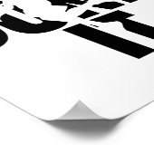 Poster Juste Dunk It Sketll Silhouette (Coin)
