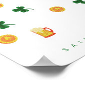 Poster Juste en continuant à verser "St Patrick's Day" (Coin)