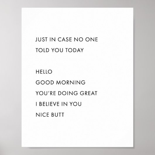 Poster Juste En Coque, Personne Ne Vous L'A Dit Aujourd'H (Devant)