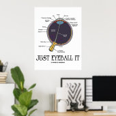 Poster Juste Eyeball It (Eye Anatomy Approximation Dit) (Bureau à domicile)