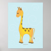 Poster Juste Giraffe (Devant)