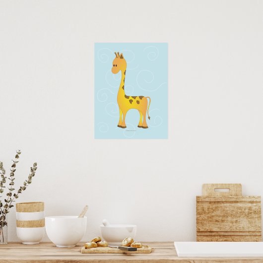 Poster Juste Giraffe (Cuisine)