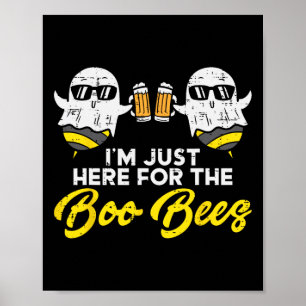 Poster Juste ici pour Boo Bees Fun Boo bee Ghost Hallo