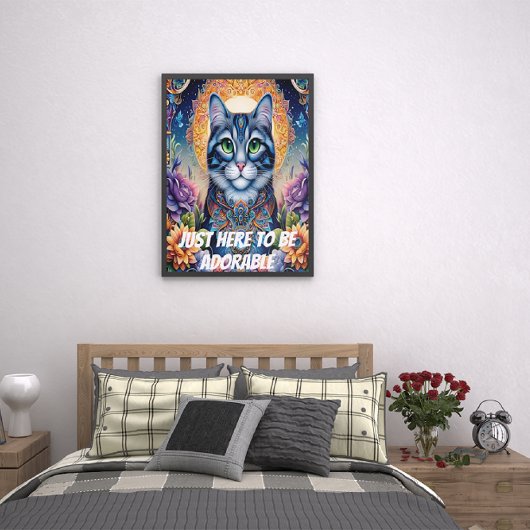 Poster Juste ici pour être adorable