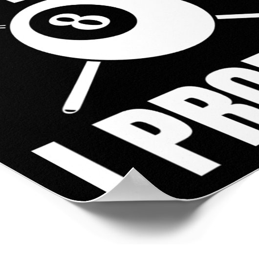 Poster Juste Le Conseil Je Promets Billard Billard Billar (Coin)