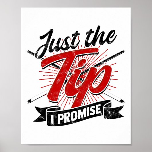 Poster Juste Le Conseil Que Je Promets - Drôle Billard Ho (Devant)