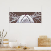 POSTER JUSTE LES CHATS WHISKERS 2 (Cuisine)