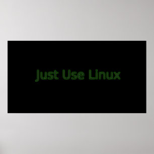 Poster Juste l'utilisation Linux font une déclaration !