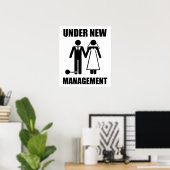 Poster Juste Marié, Sous La Nouvelle Direction (Bureau à domicile)