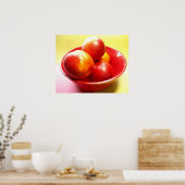 Poster Juste Nectarines/Fruits (Cuisine)