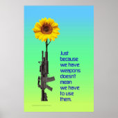 Poster Juste Parce Que Nous Avons Des Armes... (Devant)