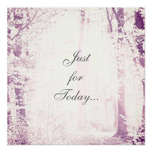 Poster Juste pour aujourd'hui (Devant)