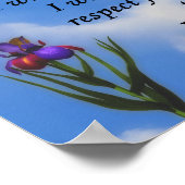 Poster Juste pour aujourd'hui Butterfly Flower Inspiratio (Coin)