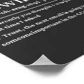 Poster Juste pour suivre une définition drôle (Coin)