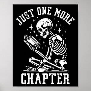 Poster Juste un chapitre de plus, livre de lecture drôle 