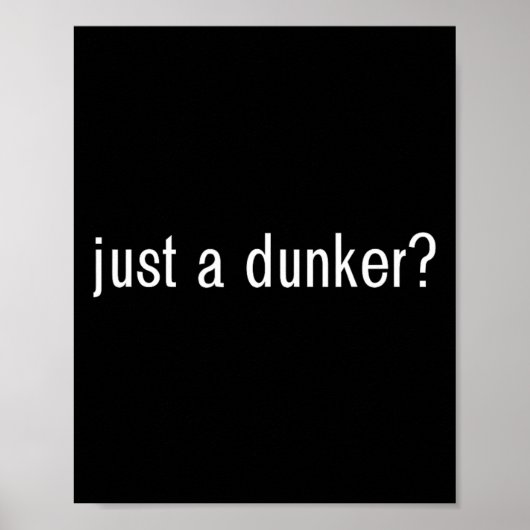 Poster JUSTE UN DUNKER Fun basket-ball (Devant)