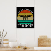 Poster Juste Un Garçon Qui Aime Flying Drones (Cuisine)