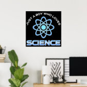 Poster Juste un garçon qui aime la science (Bureau à domicile)