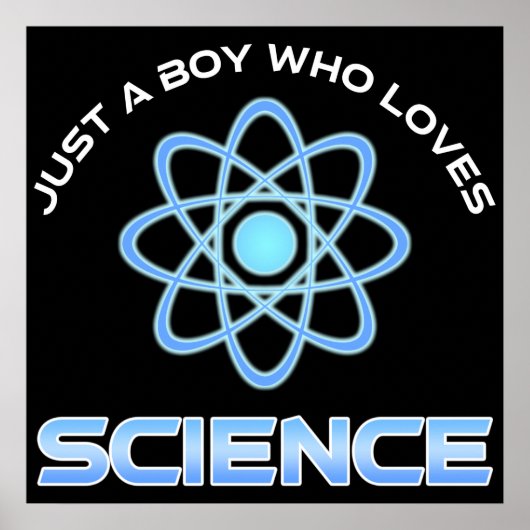 Poster Juste un garçon qui aime la science (Devant)