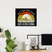Poster Juste Un Garçon Qui Aime Le Géocaching (Bureau à domicile)