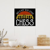 Poster Juste Un Garçon Qui Aime Les Échecs (Cuisine)