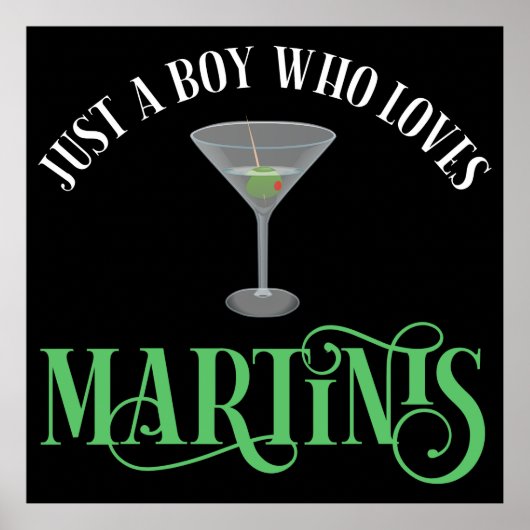 Poster Juste Un Garçon Qui Aime Les Martinis (Devant)
