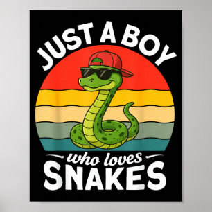 Poster Juste un garçon qui aime les serpents Drôle de ser