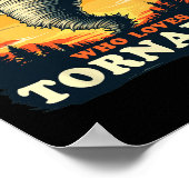 Poster Juste Un Garçon Qui Aime Tornados Météorologie Tem (Coin)