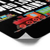 Poster Juste Un Garçon Qui Aime Train Toddler Chemise Bab (Coin)